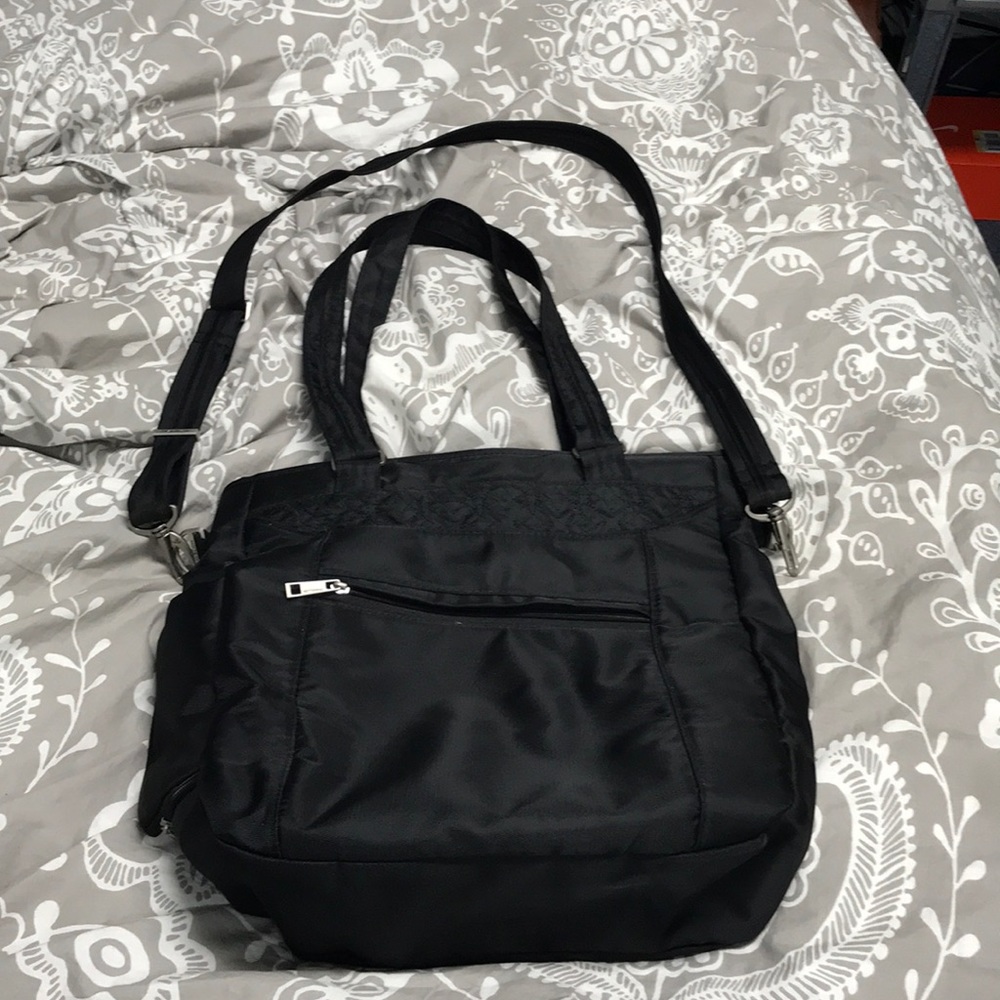 Black Travelon Tote/Crossbody handbag